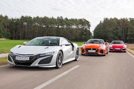 Honda NSX Jaguar F-Type SVR Porsche 911 Turbo S