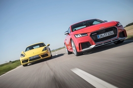 Audi TT RS Porsche 718 Cayman S
