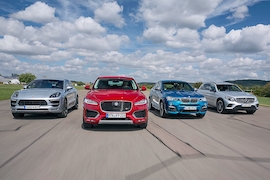 Vier schnelle Sport-SUVs