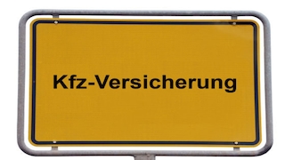 Kfz-Versicherung, Ortsschild