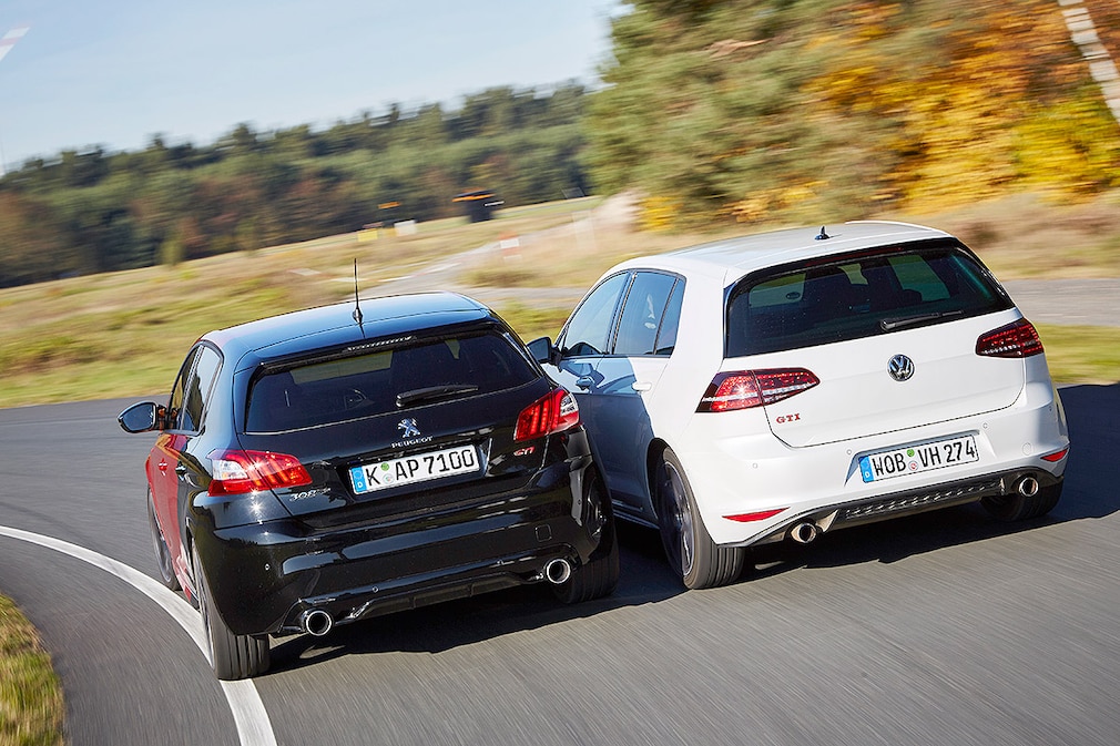 Peugeot 308 GTi VW Golf GTI Performance