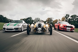Porsche 911 R Morgan Threewheeler Ford Shelby GT350