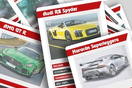 Audi R8, AMG GT C Roadster, Huracán Superleggera