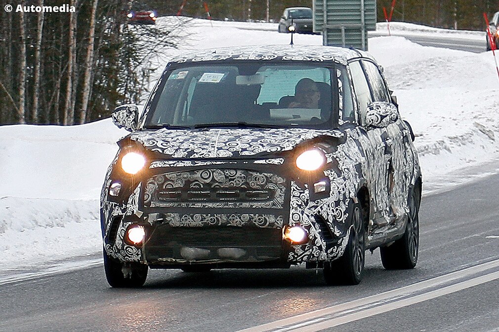 Fiat 500L Facelift (2017): Erlkönig