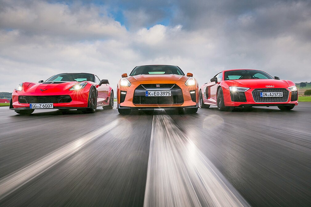 Audi R8 Chevrolet Corvette Nissan GT-R