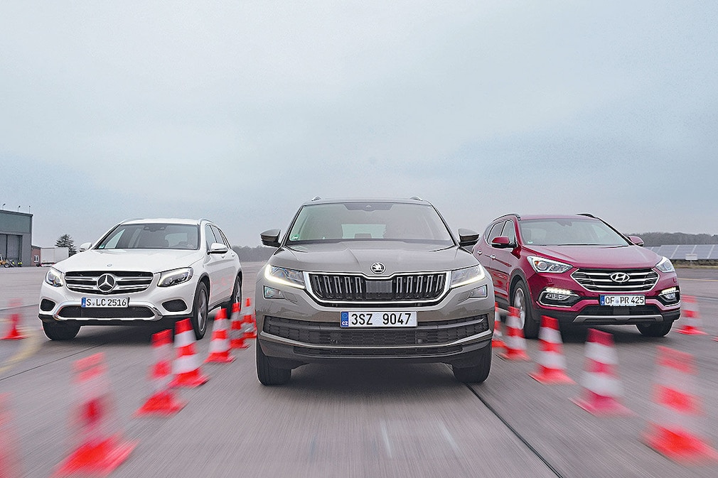 Hyundai Santa Fe Mercedes GLC Skoda Kodiaq