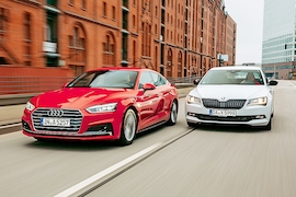 Audi A5 Sportback 2.0 TFSI quattro Skoda Superb 2.0 TSI
