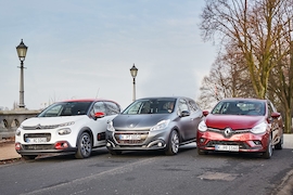 Citroën C3 Peugeot 208 Renault Clio