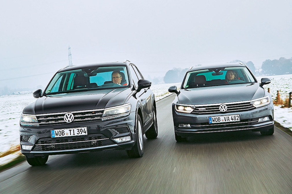 VW Passat VW Tiguan