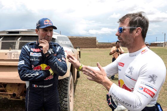 Stéphane Peterhansel (l) und Sébastien Loeb