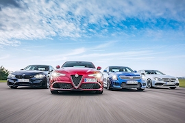 Alfa Giulia Quadrifoglio BMW M3 Cadillac ATS-V Mercedes-AMG C 63 S