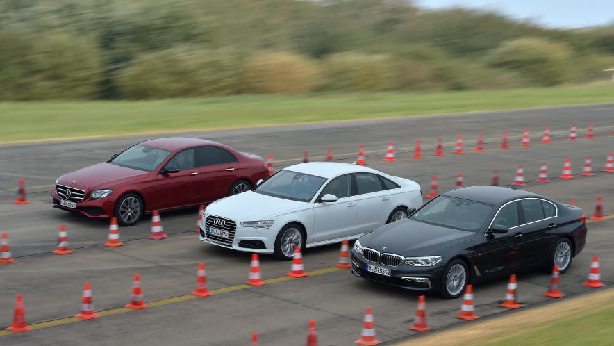 Video: BMW 530d vs Mercedes E 350 d vs Audi A6 (2017) - AUTO BILD