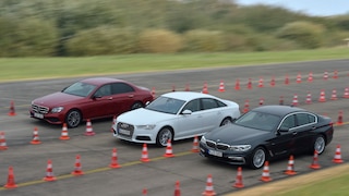 BMW 530d vs Mercedes E350d vs Audi A6 (2017)