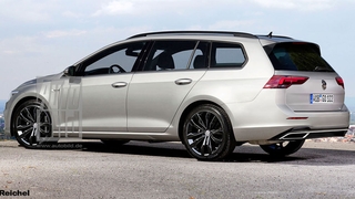 VW Golf 8 Variant Illustration