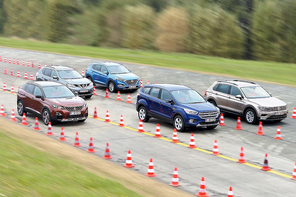 Peugeot 3008 Ford Kuga VW Tiguan Hyundai Tucson Nissan X-Trail