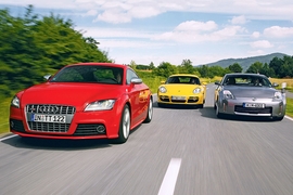 Audi TTS, Porsche Cayman, Nissan 350Z