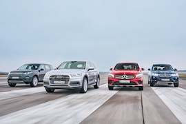 Vier SUVs im Vergleich