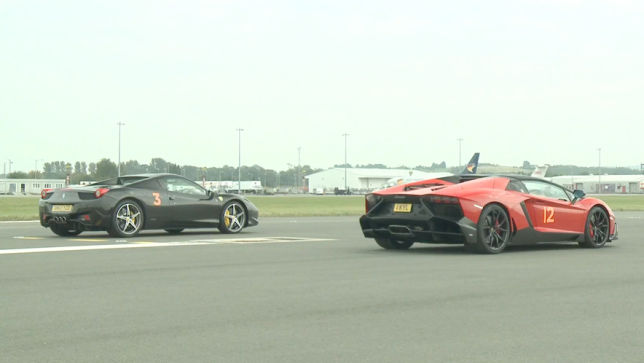 Video Ferrari 458 Vs Lamborghini Aventador Autobild De