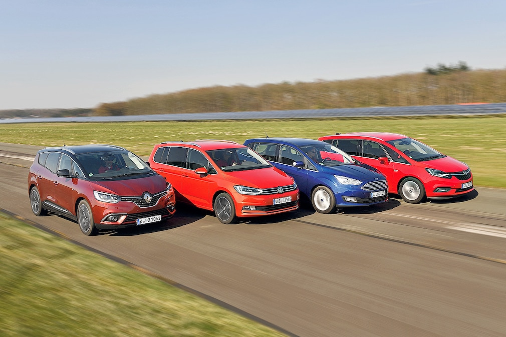 Touran/Grand C-Max/Zafira/Grand Scénic: Vans im Test - AUTO BILD