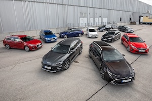 Toyota Corolla T.S., Peugeot 308 SW, Renault Mégane G. T,. Kia Ceed SW, Hyundai i30 Kombi, Seat Leon ST, Opel Astra Sports T., Skoda Octavia Combi, Ford Focus Turnier, VW Golf Variant