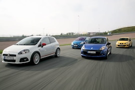 Renault Clio RS, Seat Ibiza Cupra, Opel Corsa OPC, Fiat Grande Punto Abarth
