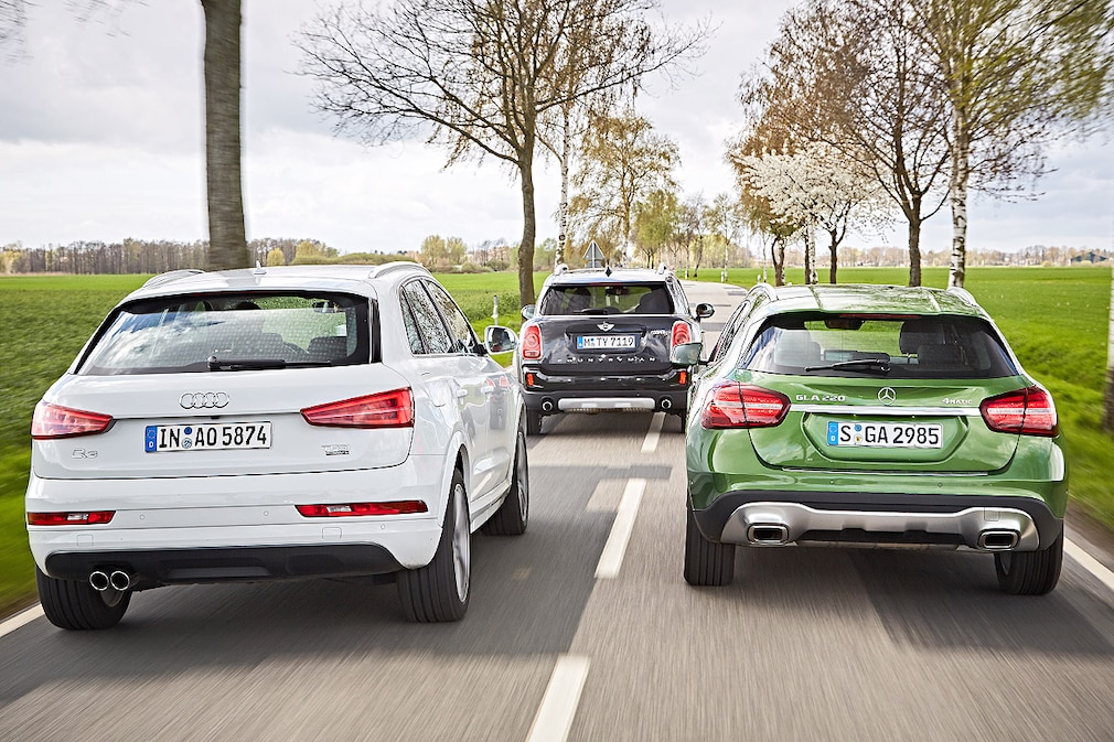 Audi Q3 2.0 TFSI quattro Mini Cooper S Countryman All4 Mercedes GLA 220 4Matic