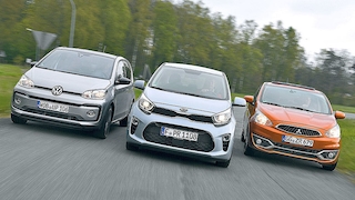 Kia Picanto/Mitsubishi Space Star/VW Up: Test