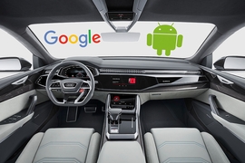 Audi Q8 Google und Android  Montage 