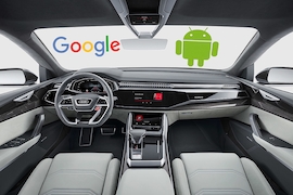 Audi Q8 Google und Android Montage