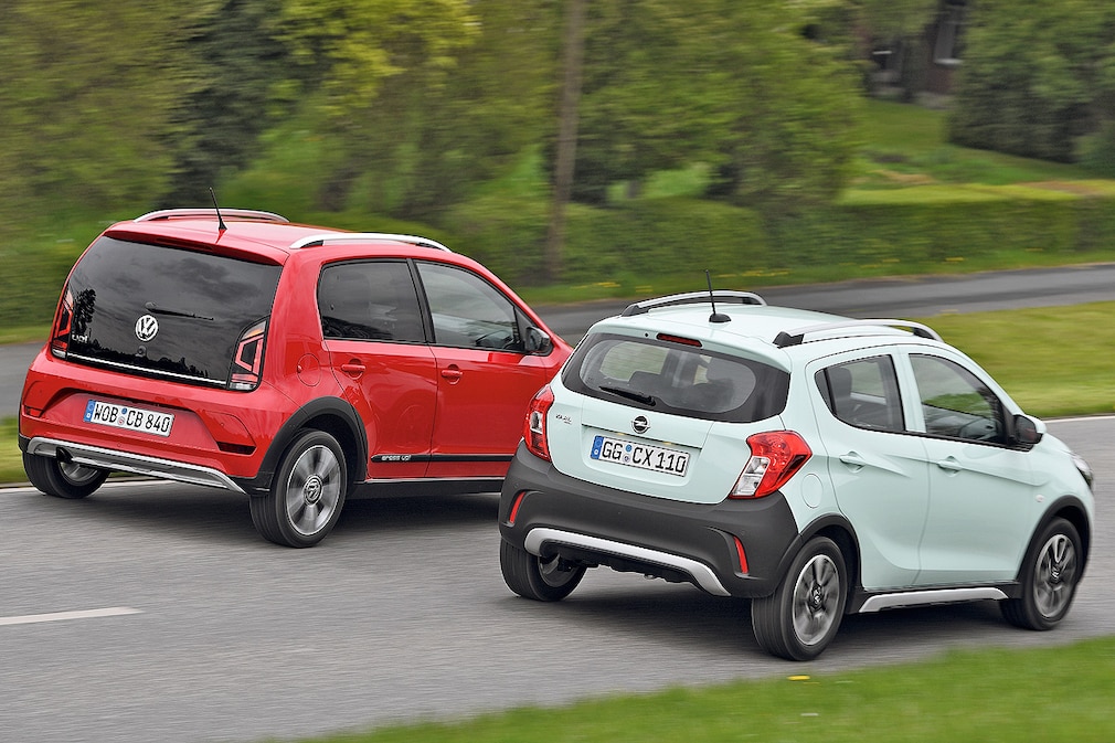 VW Cross Up Opel Karl 1.0 Rocks