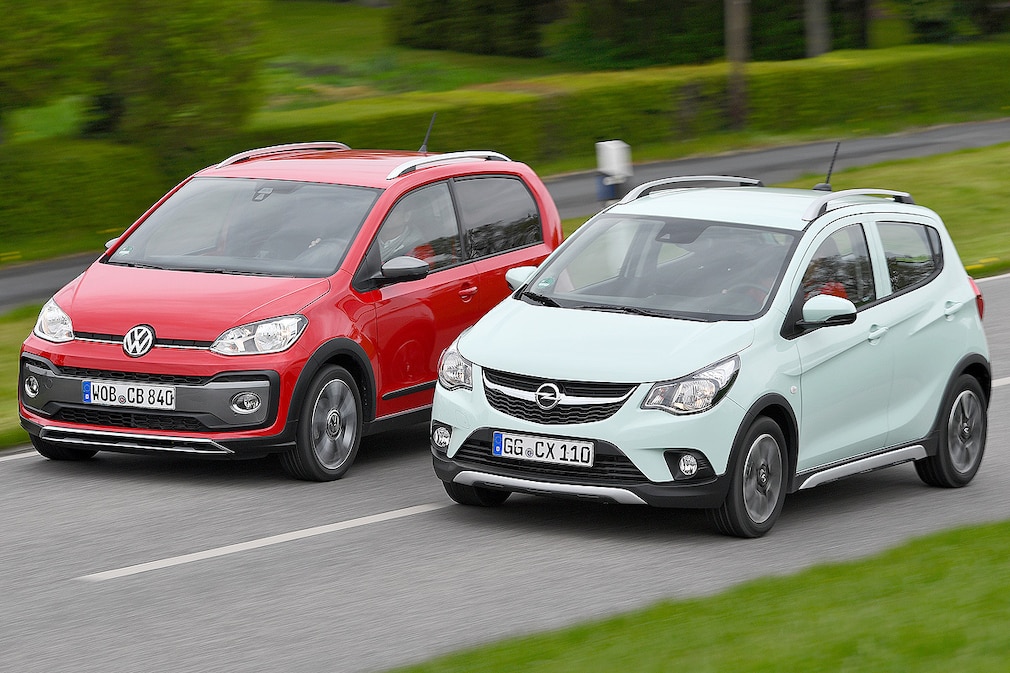 VW Cross Up Opel Karl 1.0 Rocks