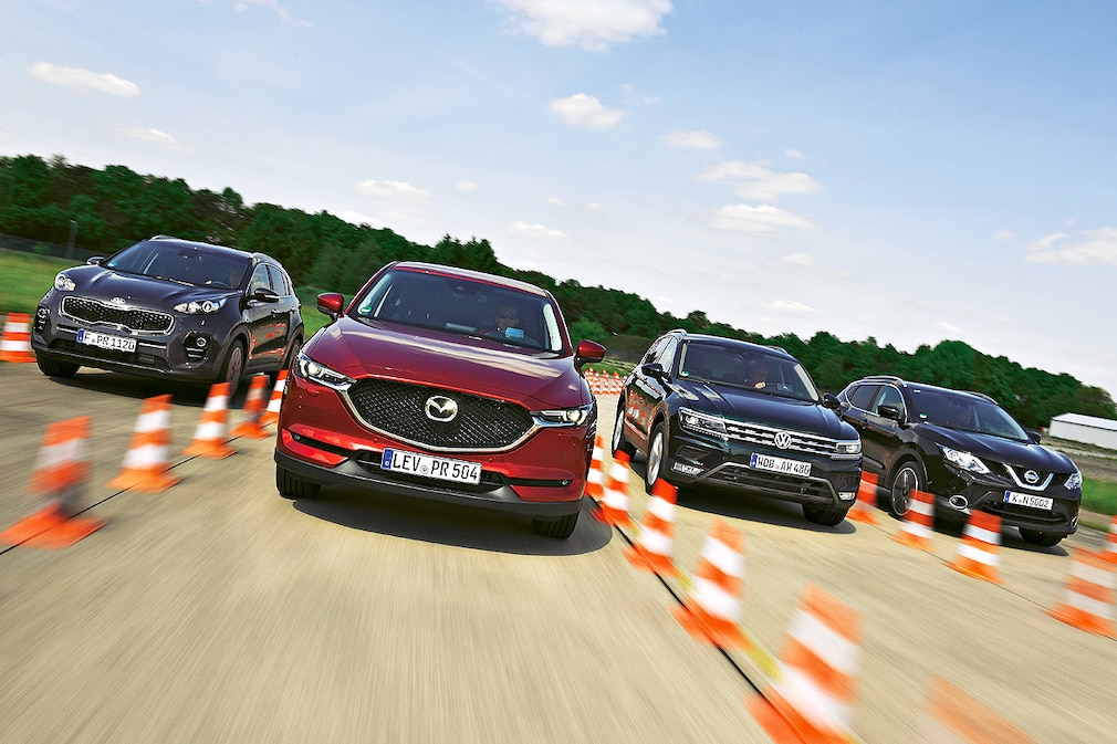 Vier kompakte SUVs im Vergleich