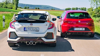 Honda Civic Type R Seat Leon Cupra