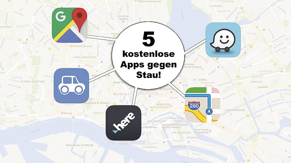 Fünf kostenlose Apps gegen Stau - Montage !!! 16:9 !!! Fünf kostenlose Apps gegen Stau - Montage !!! 16:9 !!!