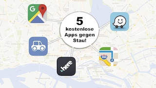 Fünf kostenlose Apps gegen Stau - Montage !!! 16:9 !!!