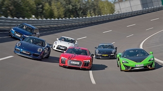 Sechs Supersportler im Vergleich