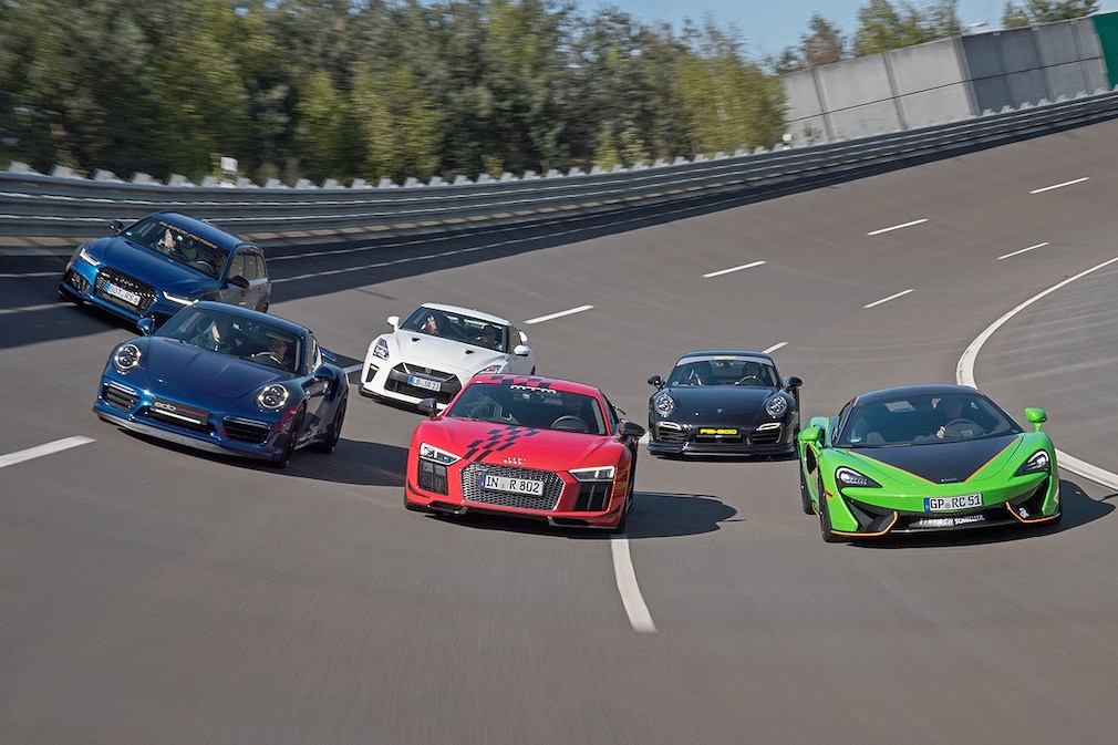 Sechs Supersportler im Vergleich