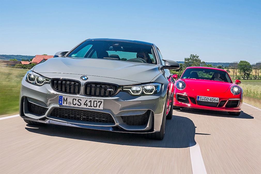 BMW M4 CS Porsche 911 Carrera GTS