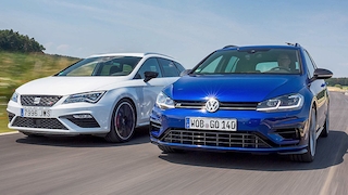 VW Golf gegen vier Konkurrenten