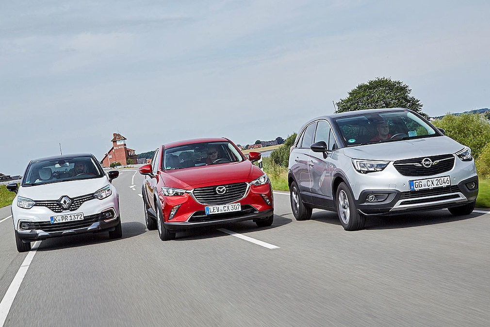 Mazda CX-3 Opel Crossland X Renault Captur