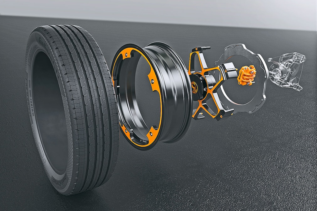 Continental Rad- und Bremskonzept für Elektrofahrzeuge