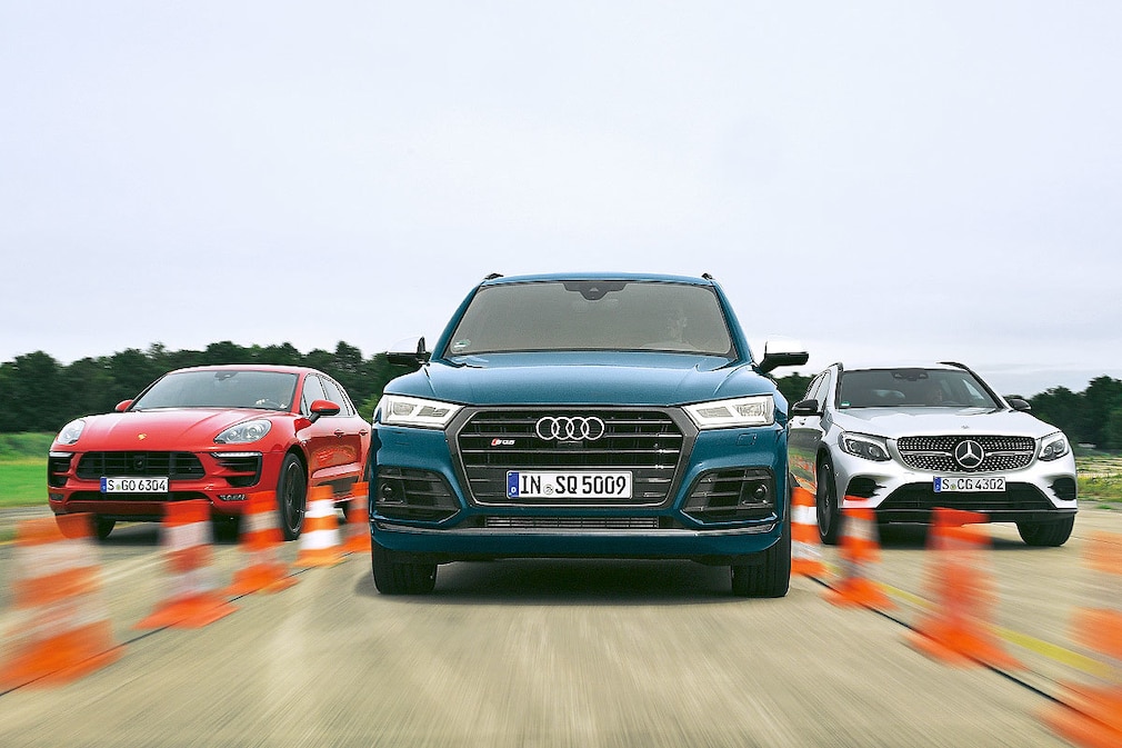 Audi SQ5 Mercedes-AMG GLC 43 Porsche Macan GTS