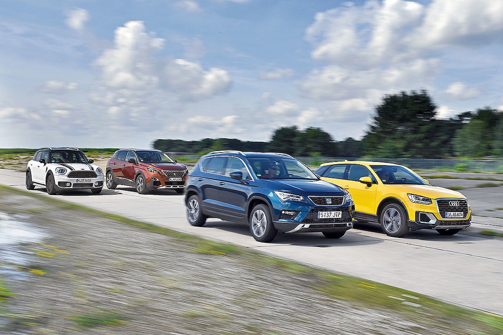 Audi Q2 Mini Countryman Peugeot 3008 Seat Ateca
