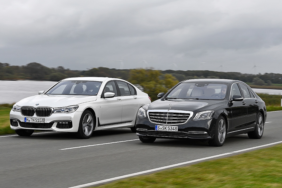 Luxuslimousinen: Mercedes S-Klasse und BMW 7er im Test - AUTO BILD