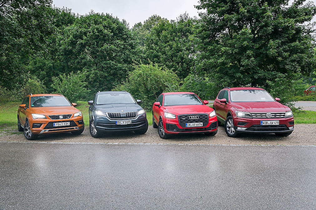 Audi Q2 Seat Ateca Skoda Kodiaq VW Tiguan