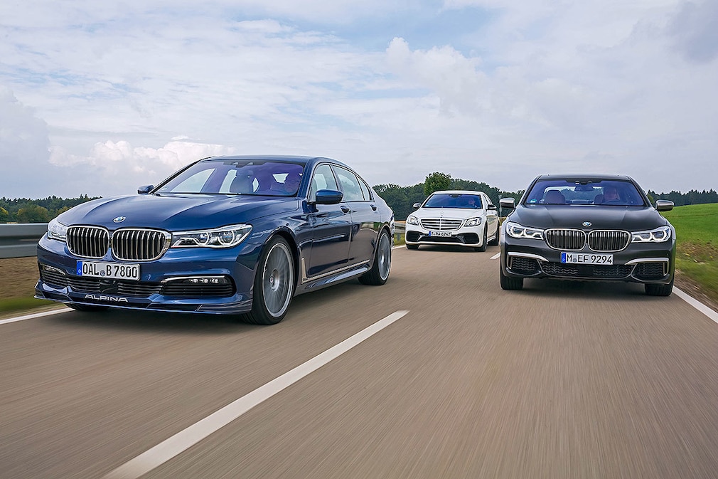 BMW Alpina B7 Mercedes-AMG S63 4Matic+ BMW M760 Li