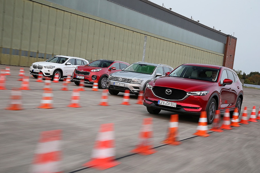 BMW X1 Kia Sportage Mazda CX-5 VW Tiguan