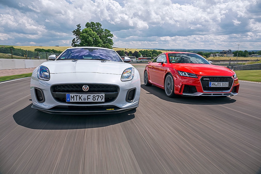 Audi TT RS Jaguar F-Type 400 Sport