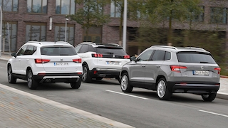 Peugeot 3008 Seat Ateca Skoda Karoq