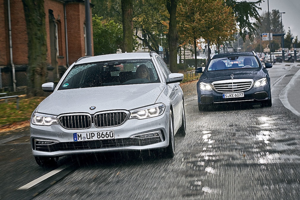 BMW 520i Touring Mercedes E 200 T-Modell